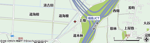 福島県福島市笹谷（上畑）周辺の地図