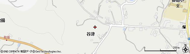 福島県伊達市霊山町掛田（谷津）周辺の地図