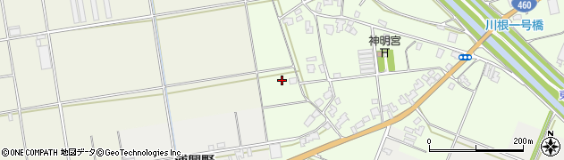 新潟県新潟市秋葉区川根周辺の地図