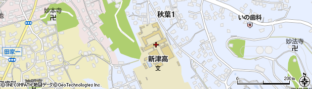 新潟県立新津高等学校周辺の地図