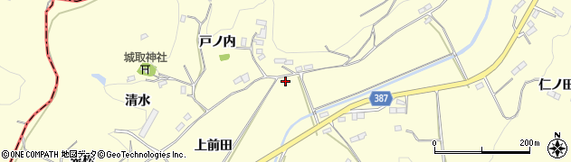 福島県伊達市保原町高成田（前田）周辺の地図