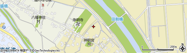 新潟県新潟市秋葉区飯柳周辺の地図