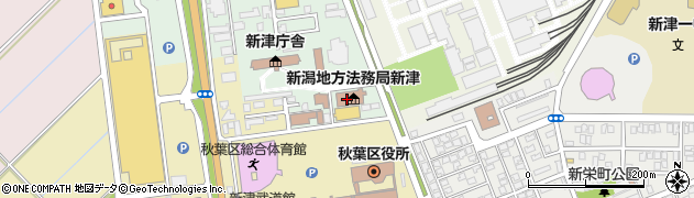 法務局　新津支局周辺の地図