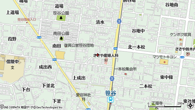 〒960-0241 福島県福島市笹谷の地図