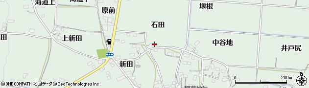 福島県福島市大笹生（石田）周辺の地図