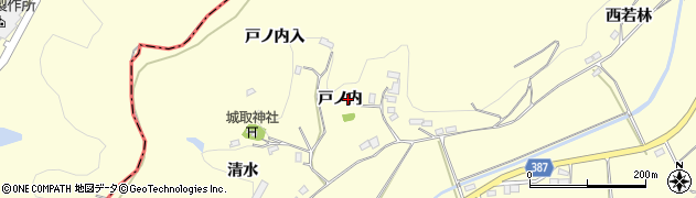 福島県伊達市保原町高成田（戸ノ内）周辺の地図