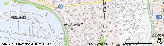 新潟県新潟市西蒲区川崎周辺の地図