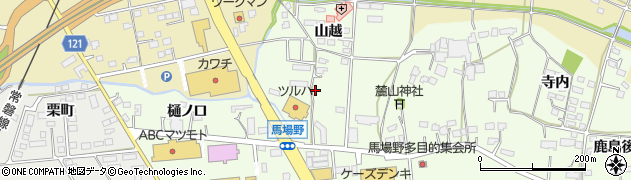 福島県相馬市馬場野山越229周辺の地図