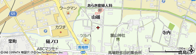 福島県相馬市馬場野（山越）周辺の地図