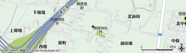 福島県福島市笹谷（前田）周辺の地図