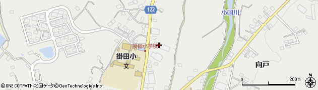 福島県伊達市霊山町掛田高田周辺の地図