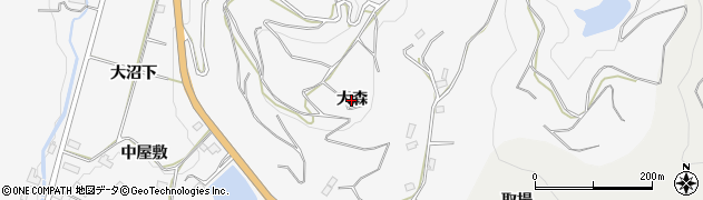 福島県伊達市保原町柱田（大森）周辺の地図