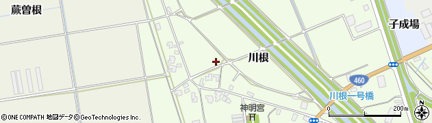 新津川根公園周辺の地図