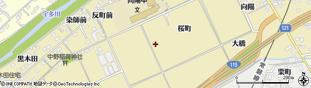福島県相馬市中野周辺の地図