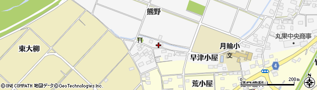 福島県福島市鎌田（熊野）周辺の地図