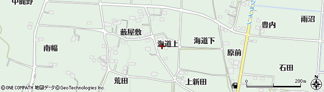 福島県福島市大笹生（海道上）周辺の地図