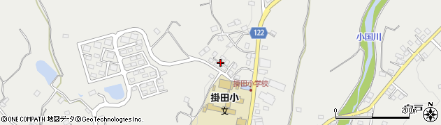 福島県伊達市霊山町掛田八幡内周辺の地図