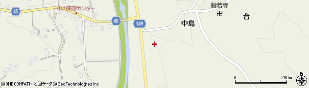 福島県伊達市霊山町中川（作ノ内）周辺の地図
