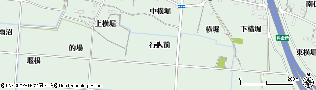 福島県福島市笹谷行人前周辺の地図