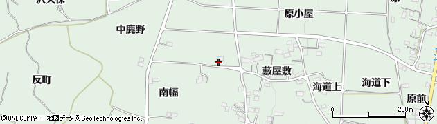 福島県福島市大笹生中鹿野周辺の地図