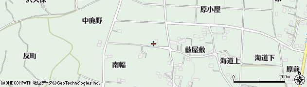 福島県福島市大笹生（中鹿野）周辺の地図