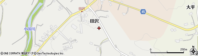 福島県伊達市霊山町掛田（田沢）周辺の地図
