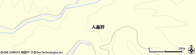 福島県伊達市霊山町大石（入高野）周辺の地図
