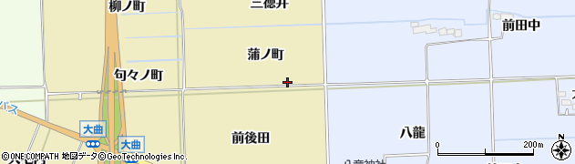 福島県相馬市大曲（蒲ノ町）周辺の地図