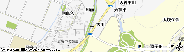福島県福島市鎌田古川周辺の地図