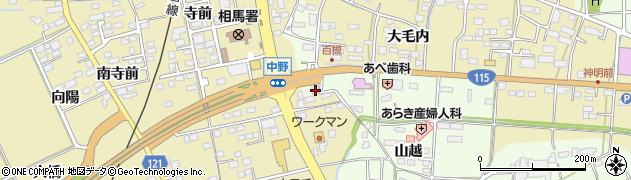 福島県相馬市馬場野山越5周辺の地図