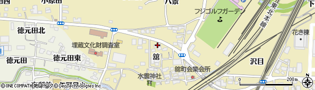 福島県福島市北矢野目舘40周辺の地図