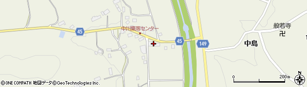 福島県伊達市霊山町中川（丹鶴）周辺の地図