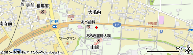 福島県相馬市馬場野山越22周辺の地図