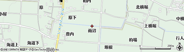 福島県福島市大笹生（雨沼）周辺の地図