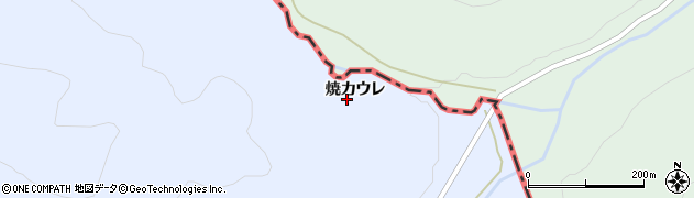 福島県相馬市玉野（焼カウレ）周辺の地図
