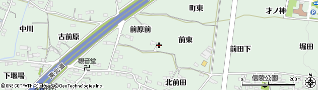 福島県福島市笹谷前原前2周辺の地図