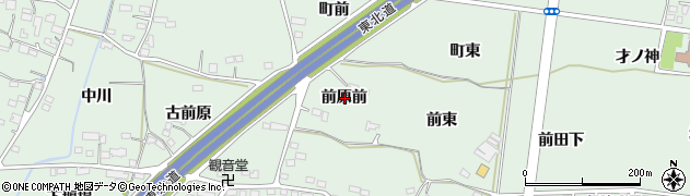 福島県福島市笹谷前原前周辺の地図