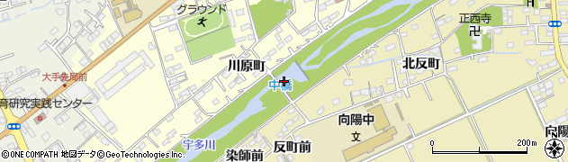 中橋周辺の地図
