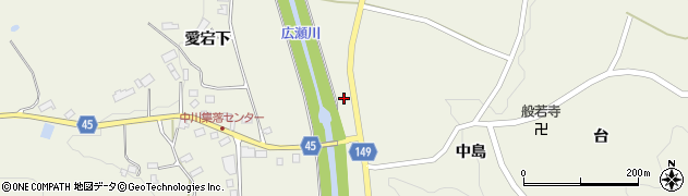 福島県伊達市霊山町中川（原畑）周辺の地図