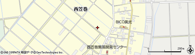 新潟県新潟市南区西笠巻周辺の地図