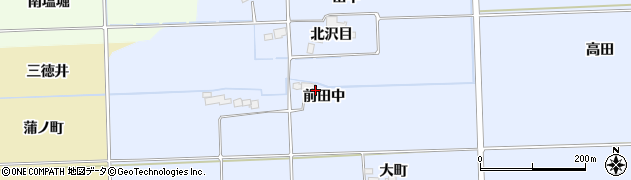 福島県相馬市新田（前田中）周辺の地図