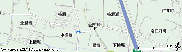 福島県福島市笹谷（横堀）周辺の地図