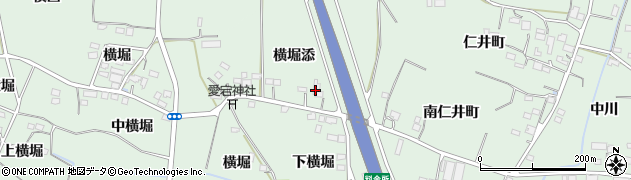 福島県福島市笹谷（横堀添）周辺の地図