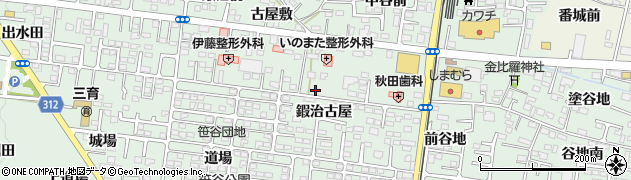 福島県福島市笹谷鍜治古屋17周辺の地図