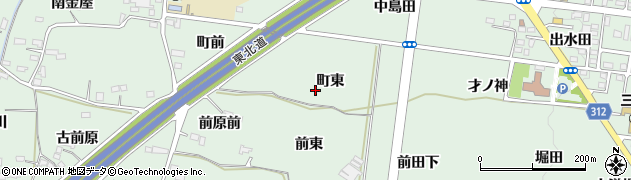 福島県福島市笹谷周辺の地図