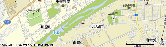 福島県相馬市中野北川原139周辺の地図