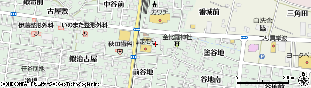 福島県福島市笹谷（西谷地）周辺の地図