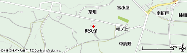 福島県福島市大笹生（沢久保）周辺の地図