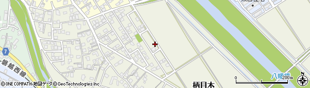 新潟県新潟市秋葉区柄目木周辺の地図