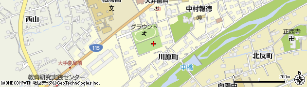 福島県相馬市中村（川原町）周辺の地図